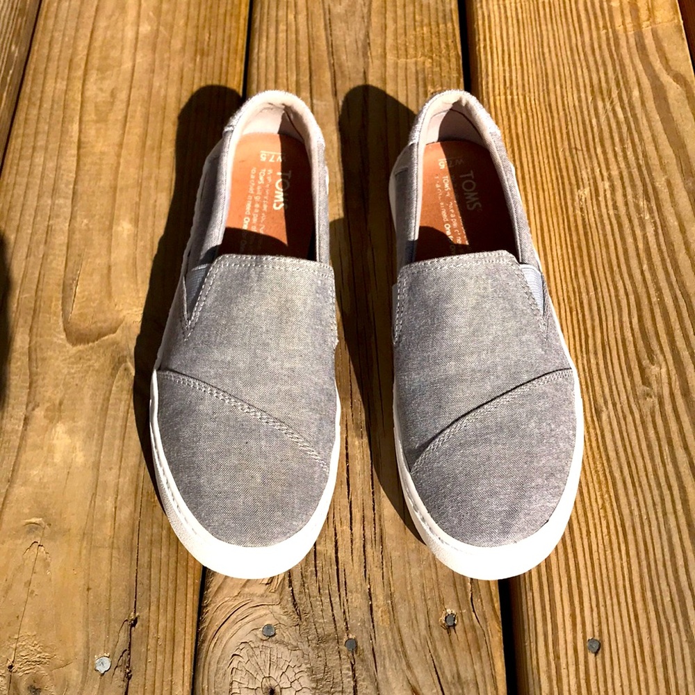 Tom’s Parker Cupsole Gray slip-on sneaker